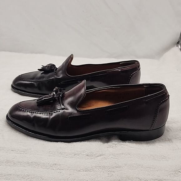BROOKS BROTHERS ENGLISH TASSEL BURGUNDY VTG LOAFERS NEW WELT SOLES MENS 9.5 GUC - Picture 15 of 16